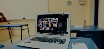 laptop showing online course learning platform with free vs paid online courses